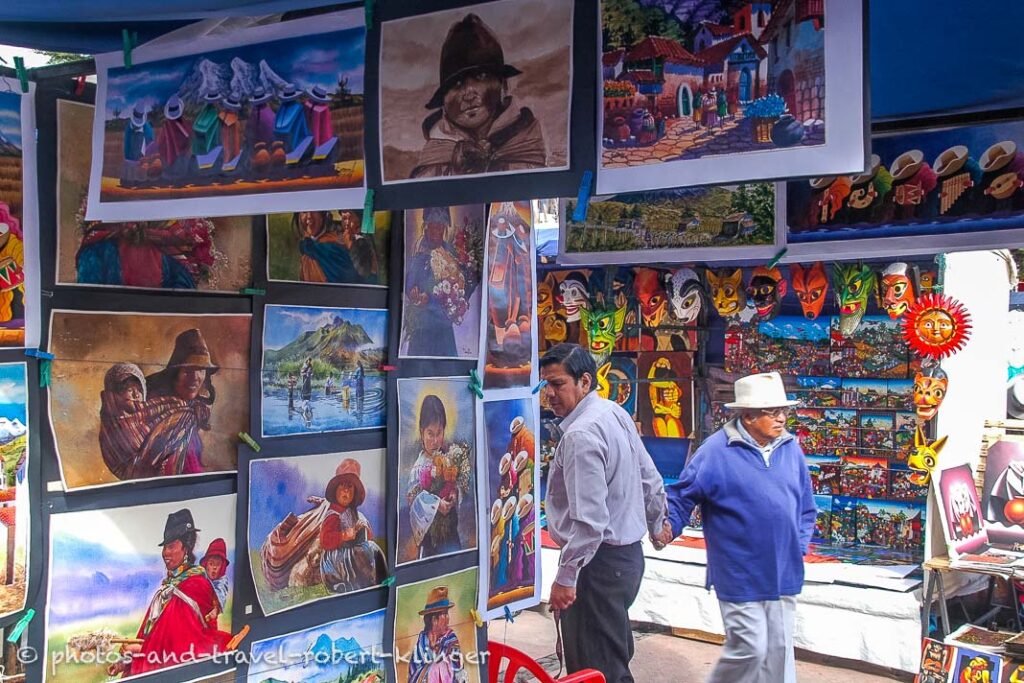 A market in Equador, South America