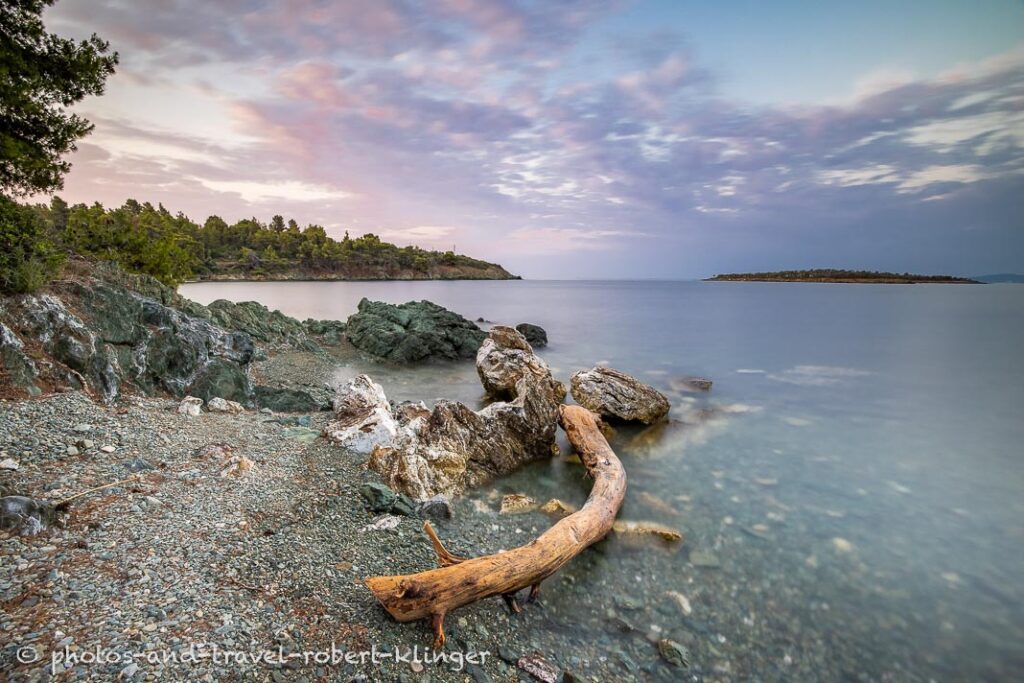A seascape in Sithonia in Greece