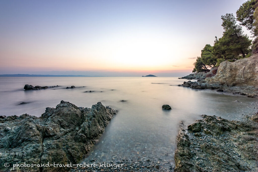 A seascape in Sithonia in Greece