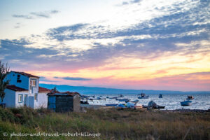 A tiny fishing village at the turkish aegean coast
