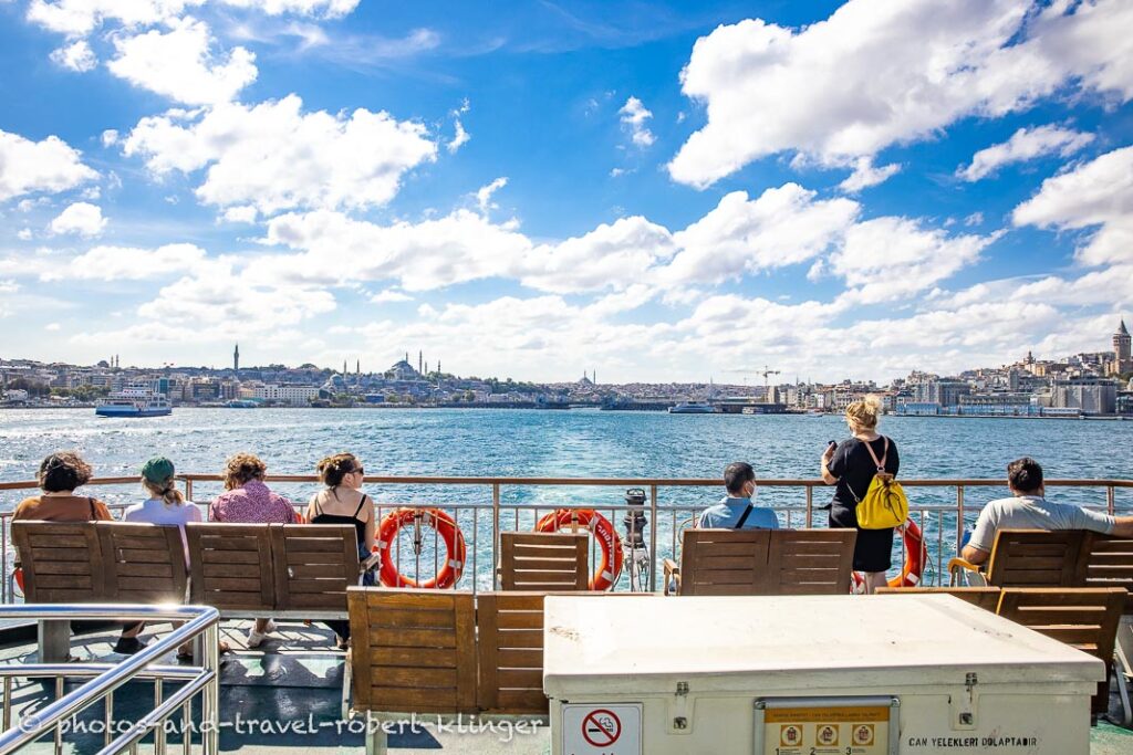 On the ferry from Europe to Asia in Istanbul