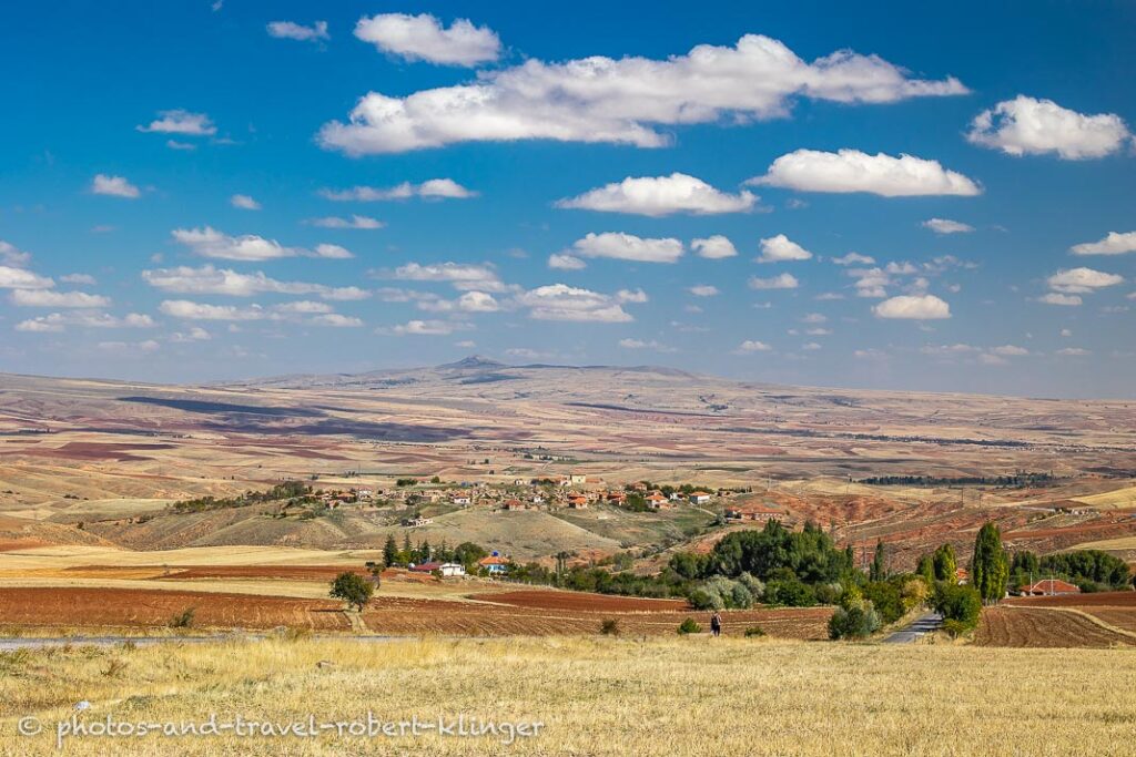 A village and the landscape in Central Anatolia