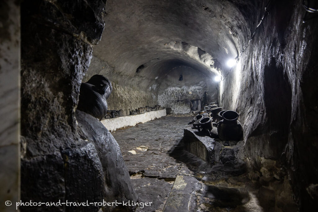 Inside the temple of the tomb of Sheikh ʿAdī in the Lalish valley