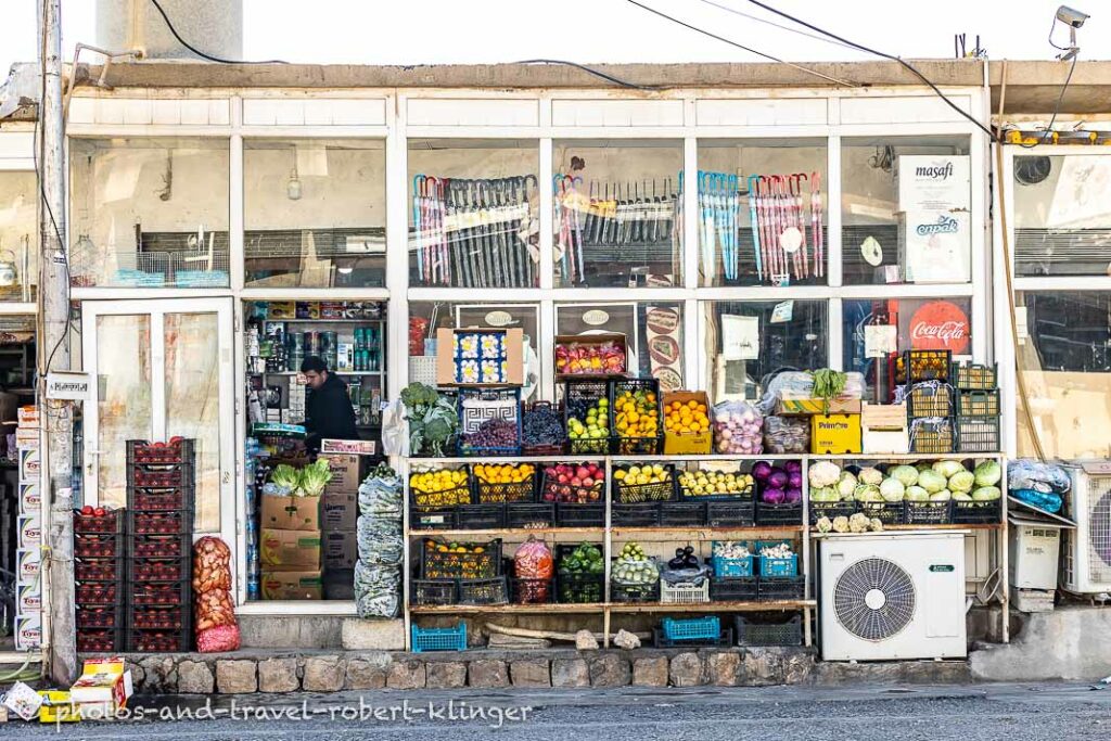 A grocery store in Barzan, Iraq