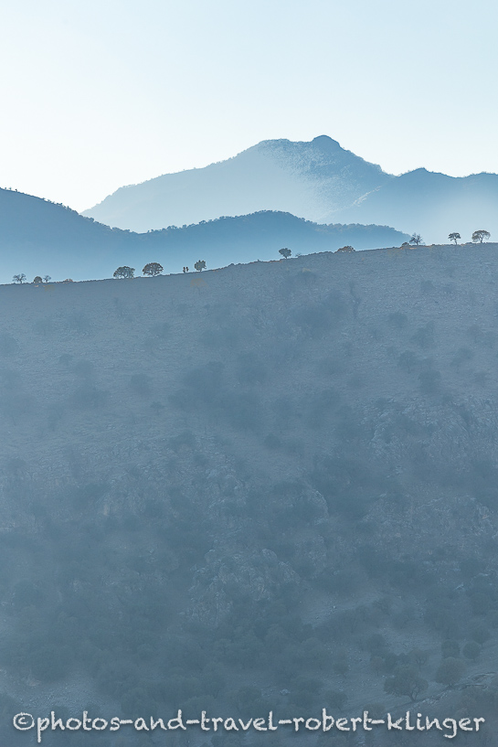 A few mountain chains in northern Kurdistan